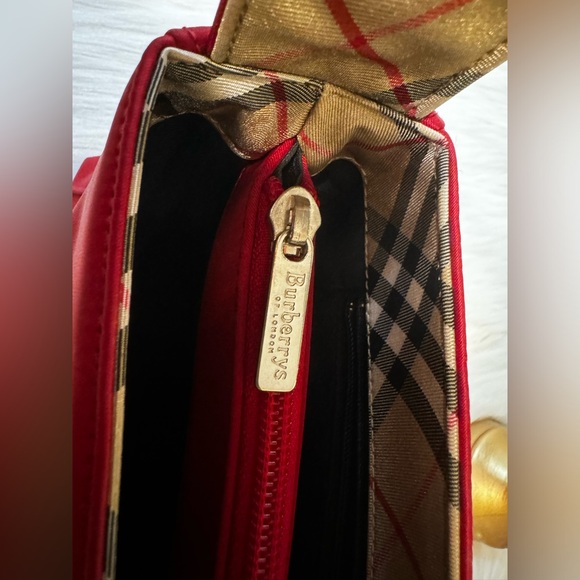 Hold Burberry vintage Red Nova check❤️ Satchel shoulder bag - Picture 4 of 7